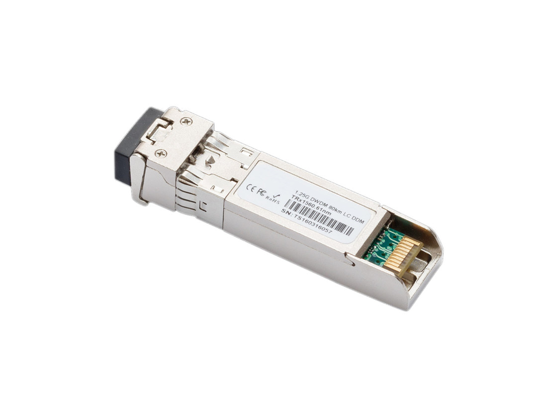 1.25G DWDM Transceiver  Single Mode CH49 80KM with Multi Vendor MSA Compatible